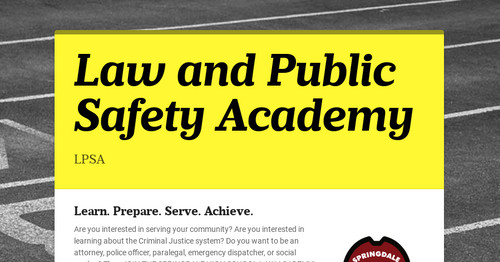 Law and Public Safety Academy