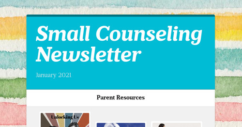 Small Counseling Newsletter