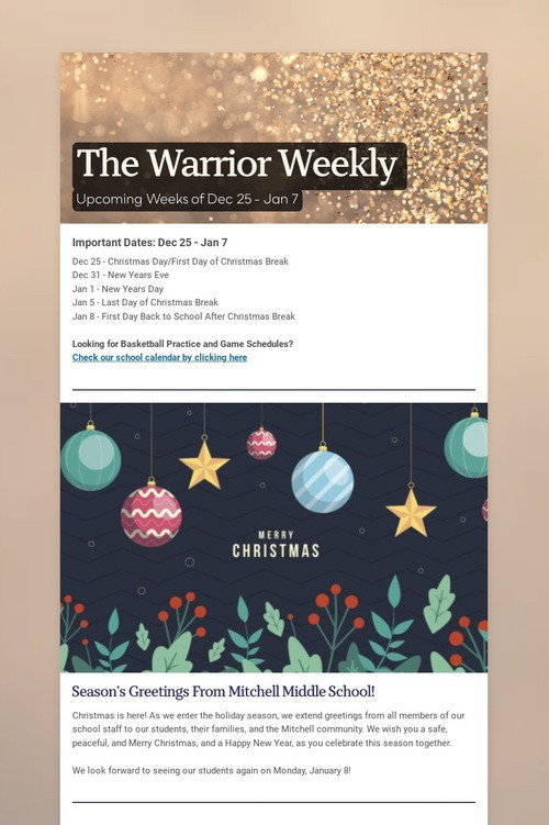The Warrior Weekly