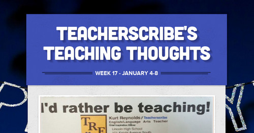 Teacherscribe's Teaching Thoughts