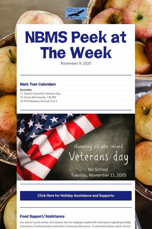NBMS Peek at The Week