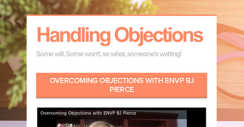 HANDLING OBJECTIONS