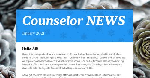 Counselor NEWS
