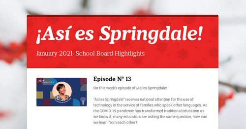¡Así es Springdale!