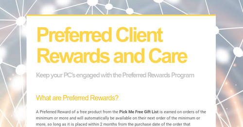 Preferred Client Rewards and Care