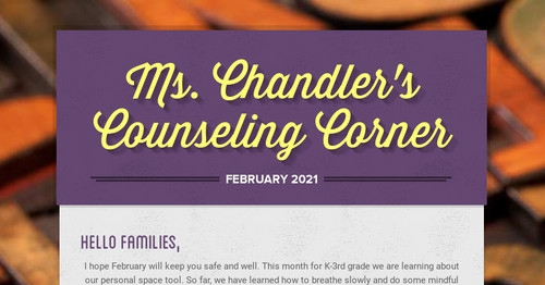 Ms. Chandler's Counseling Corner