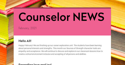 Counselor NEWS