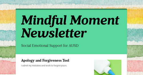 Mindful Moment Newsletter