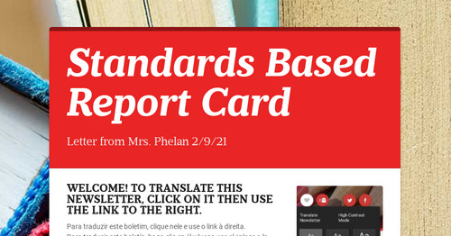 Standards Based Report Card