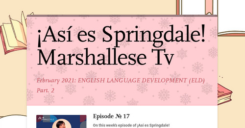 ¡Así es Springdale! Marshallese Tv