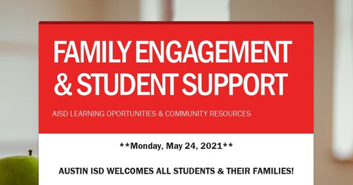 FAMILY ENGAGEMENT & STUDENT SUPPORT