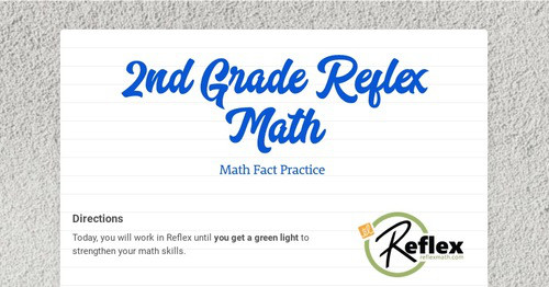 2nd Grade Reflex Math