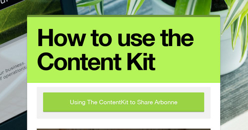 How to use the Content Kit