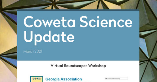 Coweta Science Update