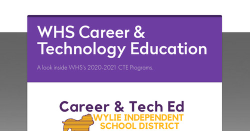 WHS Career & Technology Education