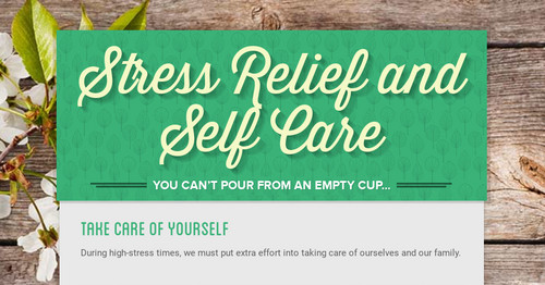 Stress Relief and Self Care