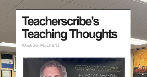 Teacherscribe's Teaching Thoughts