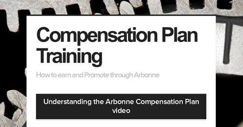 Compensation Plan Training