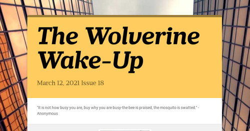 The Wolverine Wake-Up