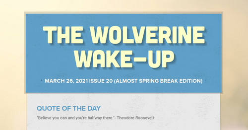The Wolverine Wake-Up