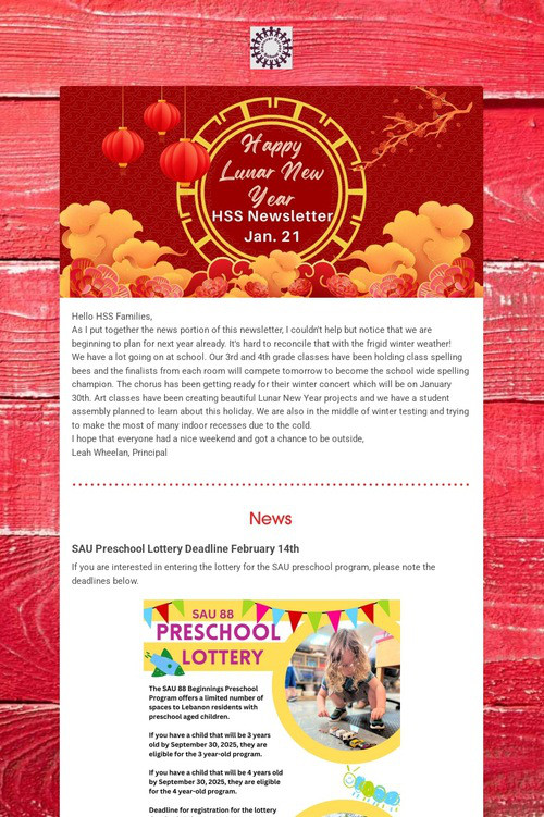 HSS Family Newsletter