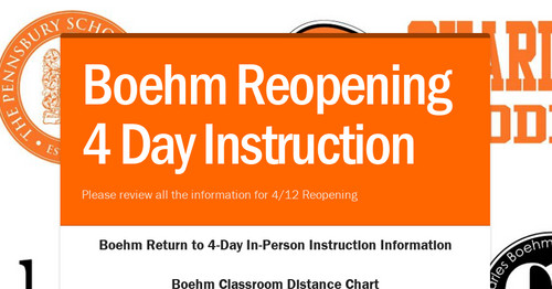 Boehm Reopening 4 Day Instruction