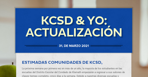 KCSD & Yo: Actualización