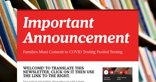 Important Announcement
