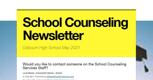 School Counseling  Newsletter