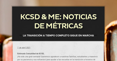 KCSD & Me: Noticias de métricas