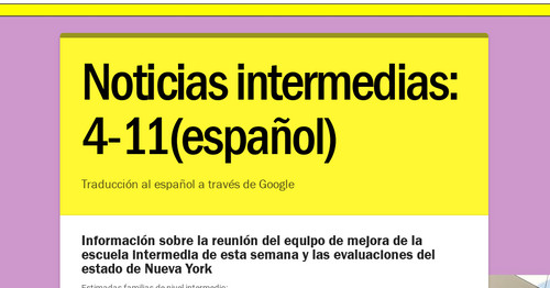 Noticias intermedias: 4-11(español)