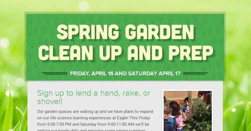 Spring Garden Clean up and Prep