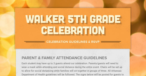 Walker 5th Grade Celebration