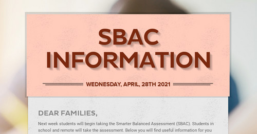 SBAC Information