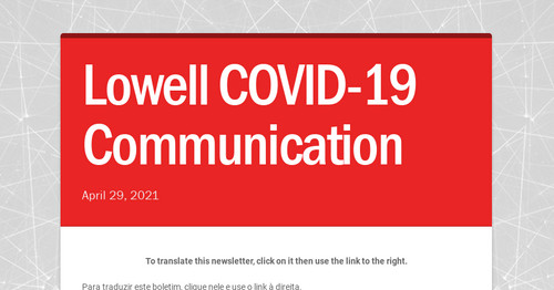 Lowell COVID-19 Communication