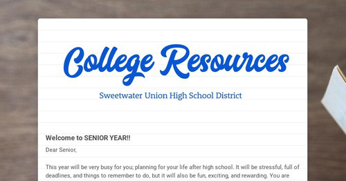 College Resources