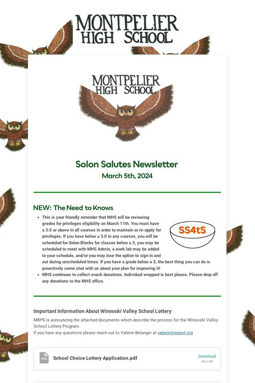 Solon Salutes