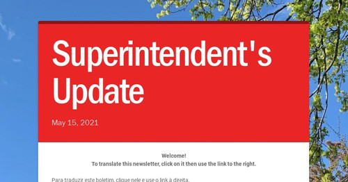 Superintendent's Update
