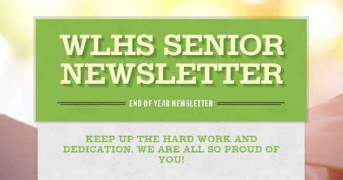 WLHS Senior Newsletter