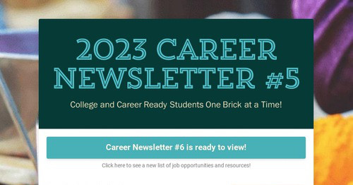 2023 Career Newsletter #5