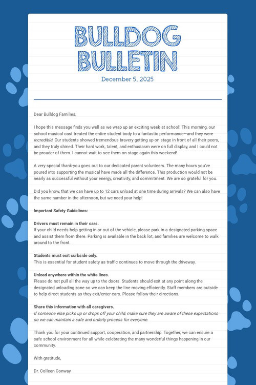 BULLDOG BULLETIN