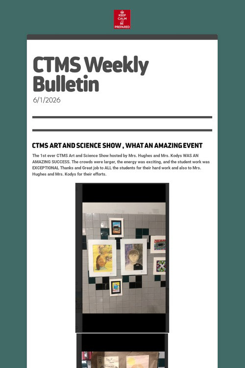 CTMS Weekly Bulletin