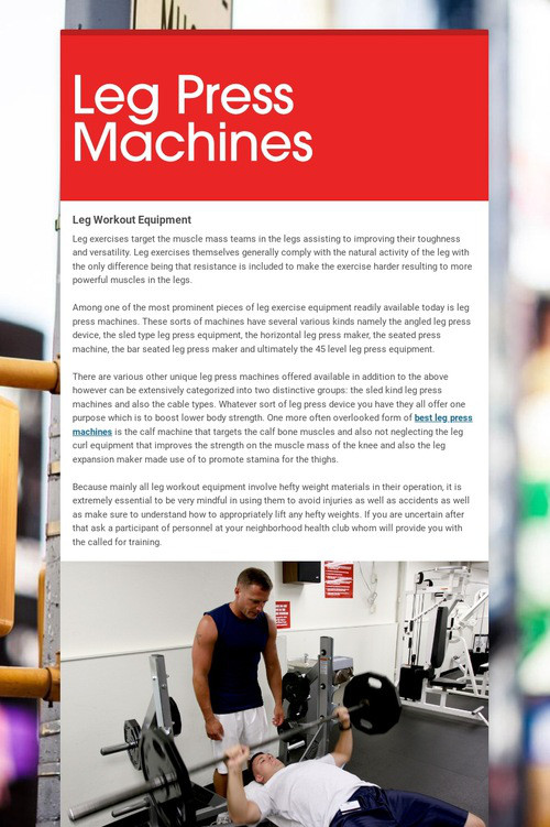 Leg Press Machines