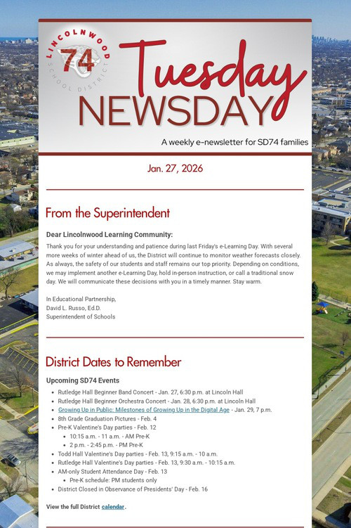 Tuesday Newsday
