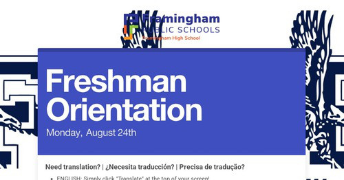 Freshman Orientation
