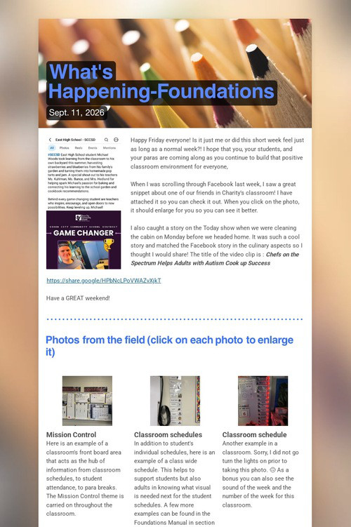 What's Happening-Foundations