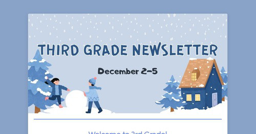Third Grade Weekly Update