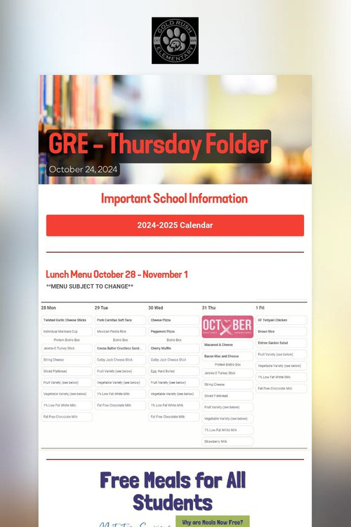 GRE - Thursday Folder