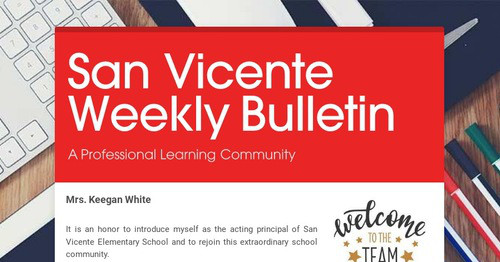 San Vicente Weekly Bulletin