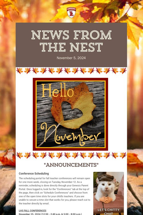 News from the Nest